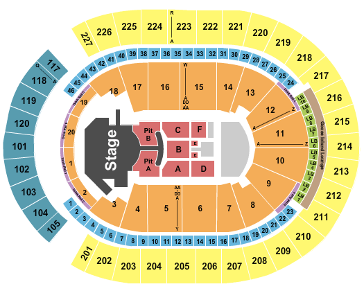 T-Mobile Arena Ariana Grande Seating Chart